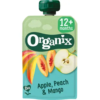 Organix Knijpfruit apple, peach & mango