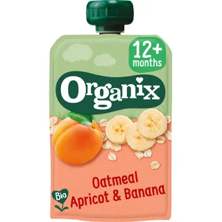Organix Knijpfruit oatmeal, apricot, banana