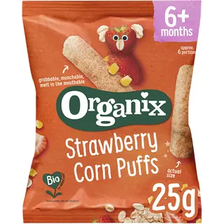 Organix Strawberry corn puffs
