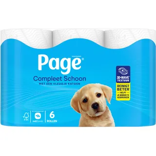 Page Compleet schoon toiletpapier