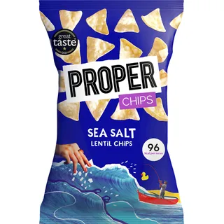 Proper Sea salt lentil chips