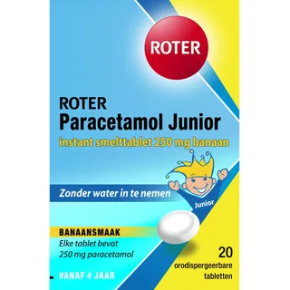 Roter Paracetamol junior smelttabletten 250mg