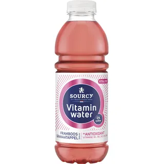 Sourcy Vitaminwater framboos granaatappel