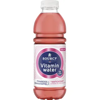 Sourcy Vitaminwater framboos granaatappel