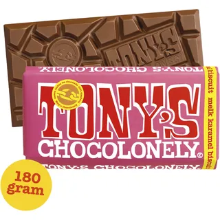 Tony's Chocolonely Reep melk karamel biscuit