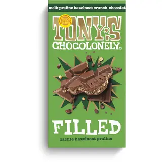 Tony's Chocolonely Filled melk praline hazelnoot crunch