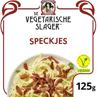 Vegetarische Slager Vegan geroockte speckjes