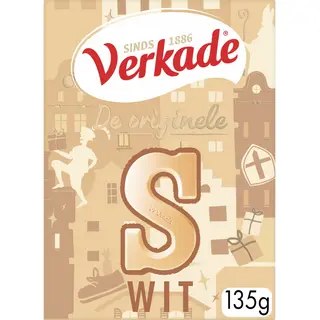 Verkade Chocoladeletter wit