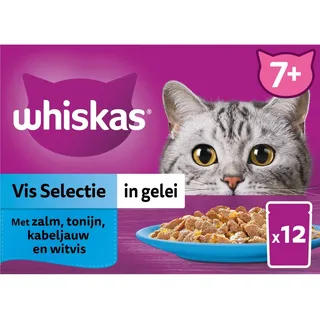 Whiskas 7+ Vis selectie in gelei