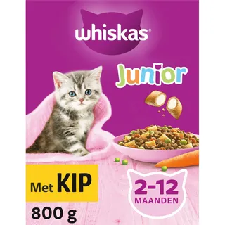 Whiskas Brokken junior met kip 2-12 maanden