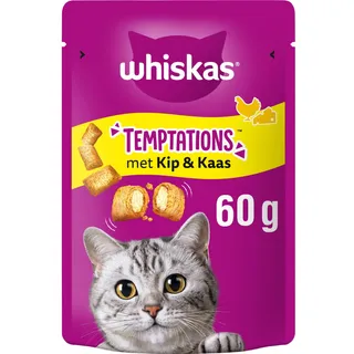 Whiskas Temptations kip & kaas kattensnacks