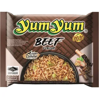 Yum Yum Beef flavour instant noodles