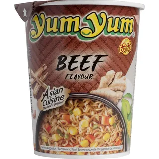 Yum Yum Beef flavour instant noodles