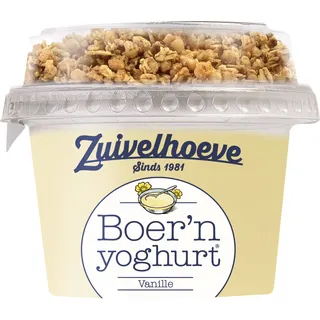 Zuivelhoeve Boer'n yoghurt vanille & muesli