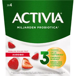 Activia Yoghurt aardbei 4-pack