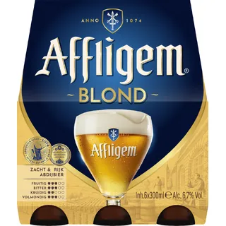 Affligem Blond Bier Fles 6 x 300ml 6-pack