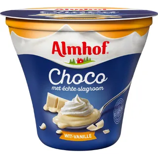 Almhof Choco met echte slagroom wit-vanille