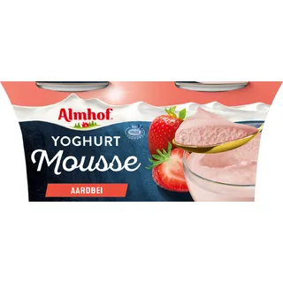 Almhof Yoghurt mousse aardbei 2-pack