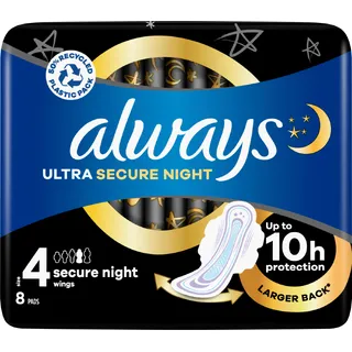 Always Ultra secure night wings maandverband