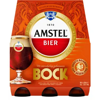 Amstel Bock Bier Fles 6 x 300ml 6-pack