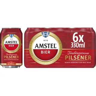 Amstel Pilsener Bier Blik 6 x 330ml 6-pack