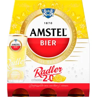 Amstel Radler Citroen Bier Fles 6-pack
