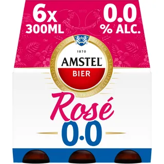 Amstel Rose 0.0 Bier Fles 6-pack