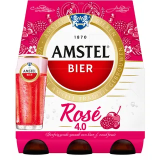 Amstel Rosé Bier Fles 6 x 300ml 6-pack