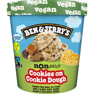 Ben & Jerry's & Jerry's Cookies on cookie dough non-dairy