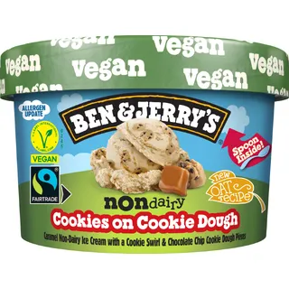 Ben & Jerry's & Jerry's Non-dairy cookies on cookie dough