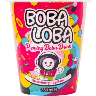 Boba Loba Popping boba drink strawberry lychee
