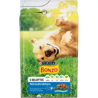 Bonzo Menubrokken Hondenvoer met Kip en Groenten
