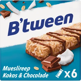 B'tween Mueslireep Kokos & Chocolade 6-pack
