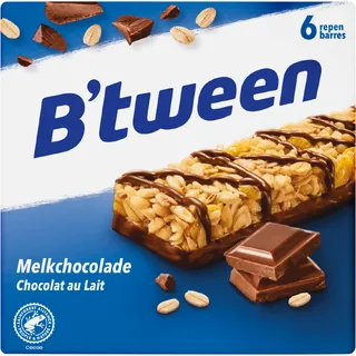 B'tween Mueslireep Melkchocolade 6-pack