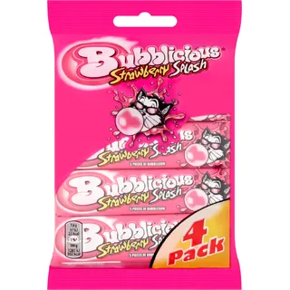 Bubblicious Strawberry Splash 4 x 4-pack
