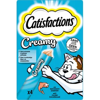 Catisfactions Kattensnack creamy met zalige zalmsmaak