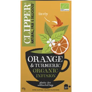 Clipper Orange & turmeric organic infusion