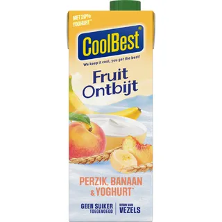 CoolBest Fruit ontbijt perzik, banaan & yoghurt