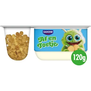 Danone Af en toetje yoghurt met vanille smaak
