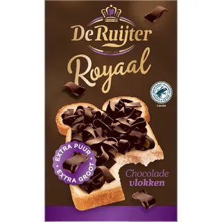 De Ruijter Royaal chocolade vlokken extra puur