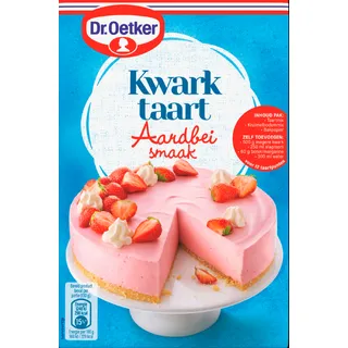 Dr. Oetker Kwarktaart aardbeismaak bakmix