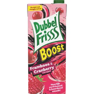 DubbelFrisss Boost framboos & cranberry
