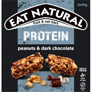 Eat Natural Protein packed repen pinda's & chocolade 3-pack