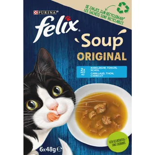 Felix Soup original met kabeljauw tonijn schol 6-pack