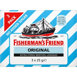 Fisherman's Friends Fisherman's Friend Original suikervrij 3-pack