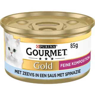 Gourmet Gold luxe mix met zeevis & spinazie