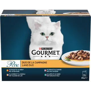 Gourmet PURINA® Gourmet Perle Kattenvoer Land Duo 12-pack