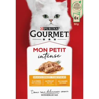 Gourmet Mon petit intense met kip eend kalkoen 6-pack