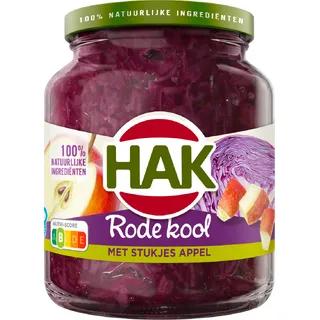 Hak Rode kool met stukjes appel