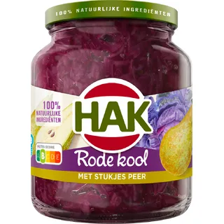 Hak Rode Kool met Stukjes Peer
